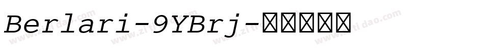 Berlari-9YBrj字体转换