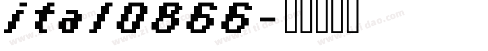 ital0866字体转换