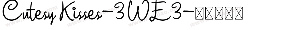 CutesyKisses-3WE3字体转换