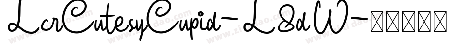 LcrCutesyCupid-L8dW字体转换