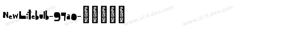 NewLitebulb-97a0字体转换
