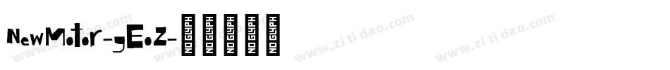 NewMotor-yEoZ字体转换