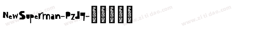 NewSuperman-Pzd7字体转换