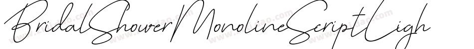 BridalShowerMonolineScriptLight-ondd字体转换