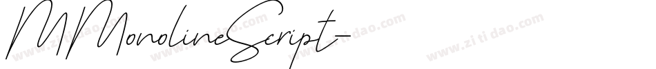 MMonolineScript字体转换