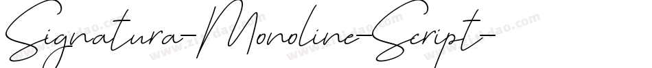 Signatura-Monoline-Script字体转换