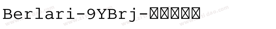 Berlari-9YBrj字体转换