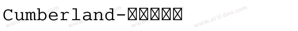 Cumberland字体转换