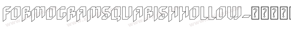 FormogramSquarishHollow字体转换