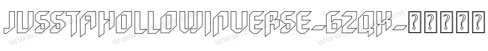 JusstaHollowInverse-6zqx字体转换