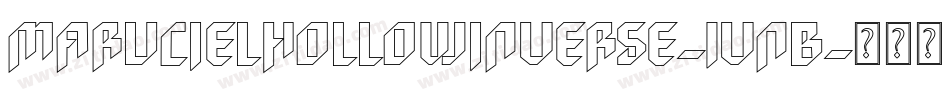 MarucielHollowInverse-1vnB字体转换
