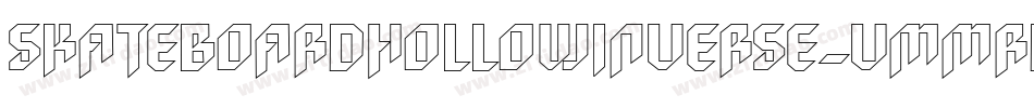 SkateboardHollowInverse-vmmrD字体转换