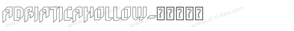 AdriaticaHollow字体转换