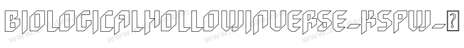 BiologicalHollowInverse-K5PW字体转换