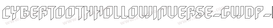 CybertoothHollowInverse-GWDP字体转换