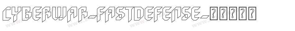 Cyberwar-FastDefense字体转换