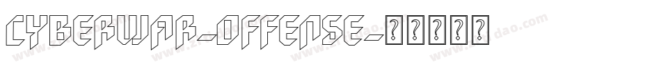 Cyberwar-Offense字体转换