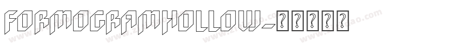 FormogramHollow字体转换