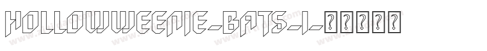 HollowWeenie-Bats-1字体转换