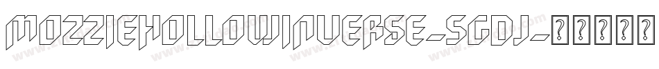MozzieHollowInverse-5Gdj字体转换