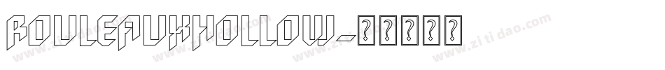 RouleauxHollow字体转换