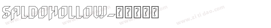 SaldoHollow字体转换