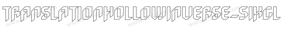TranslationHollowInverse-51XGL字体转换 TranslationHollowInverse-51XGL字体转换