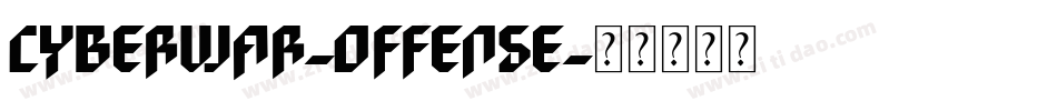 Cyberwar-Offense字体转换