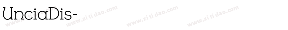 UnciaDis字体转换