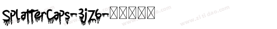 SplatterCaps-3jZ6字体转换
