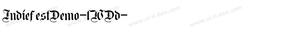IndiefestDemo-lWDd字体转换