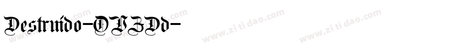 Destruido-OVZDd字体转换