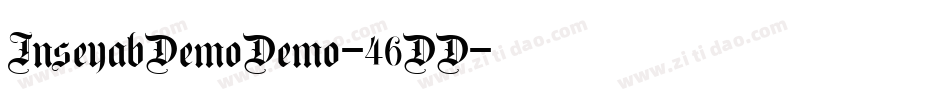 InseyabDemoDemo-46DD字体转换