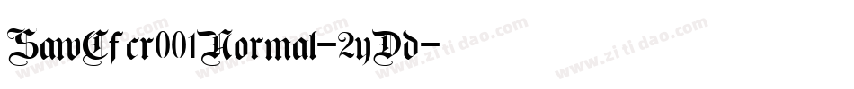 SawCfcr001Normal-2yDd字体转换