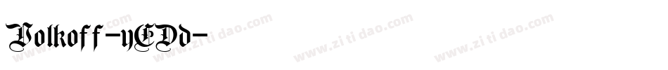 Volkoff-yEDd字体转换