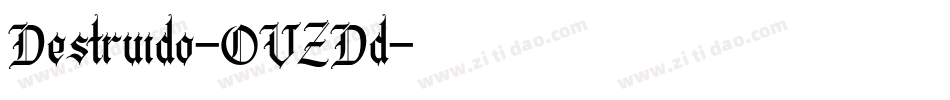 Destruido-OVZDd字体转换