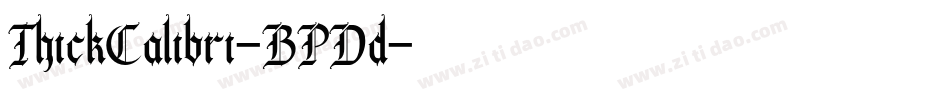 ThickCalibri-BPDd字体转换