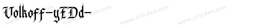 Volkoff-yEDd字体转换