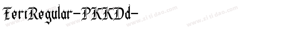 EeriRegular-PKKDd字体转换
