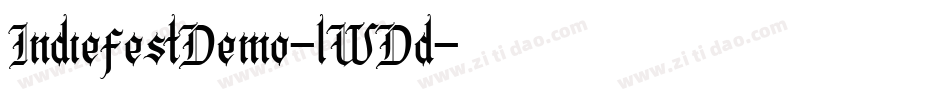 IndiefestDemo-lWDd字体转换