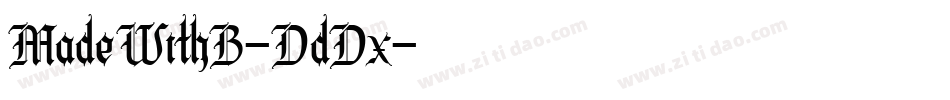MadeWithB-DdDx字体转换