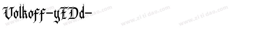 Volkoff-yEDd字体转换