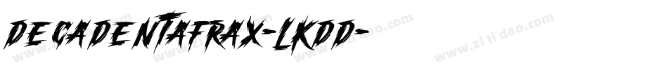 Decadentafrax-lKDd字体转换