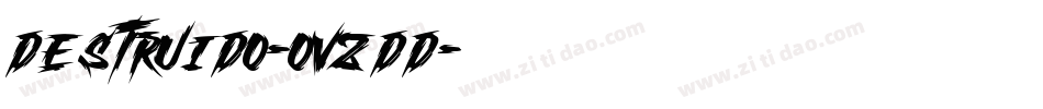 Destruido-OVZDd字体转换