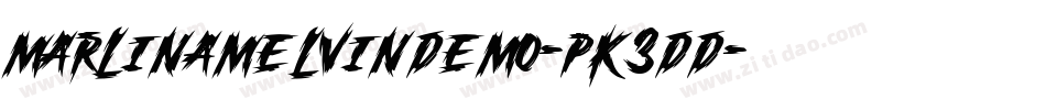 MarlinamelvinDemo-PK3Dd字体转换