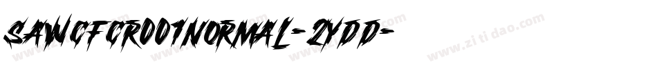 SawCfcr001Normal-2yDd字体转换