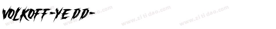 Volkoff-yEDd字体转换