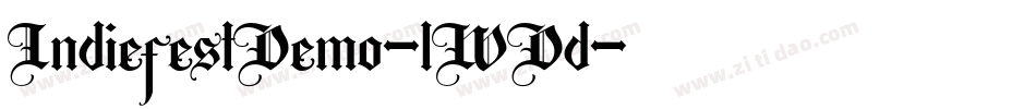 IndiefestDemo-lWDd字体转换