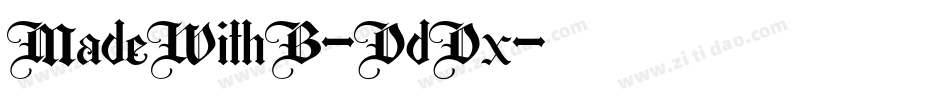 MadeWithB-DdDx字体转换