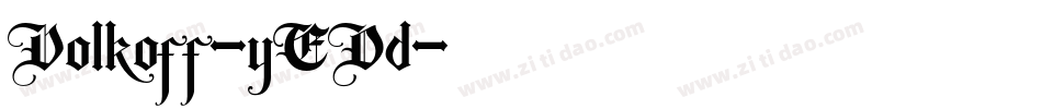 Volkoff-yEDd字体转换